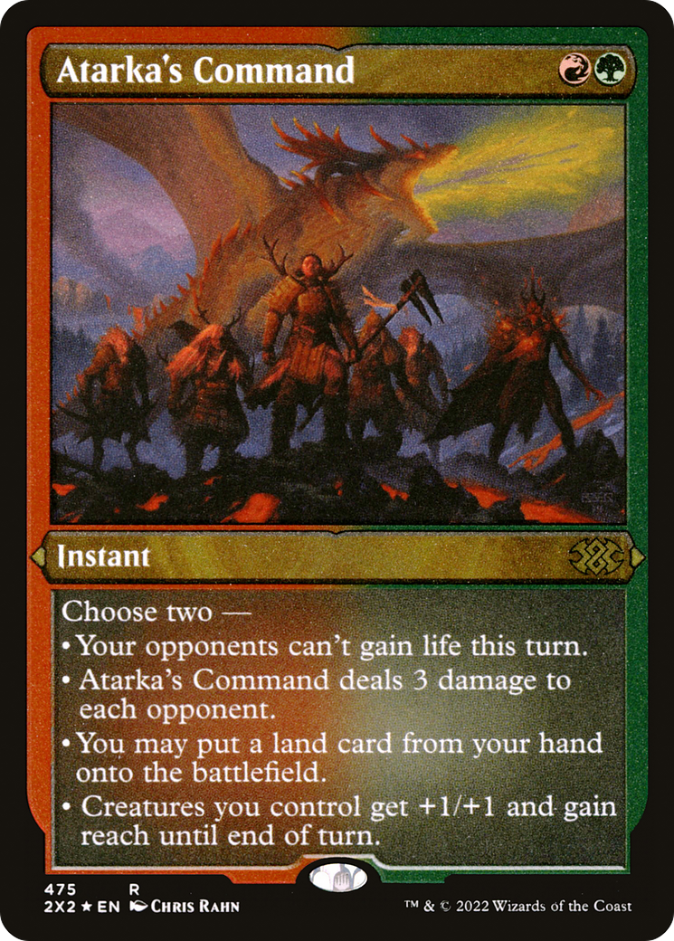 Atarka's Command (Foil Etched) (2X2-475)  Foil - Double Masters 2022