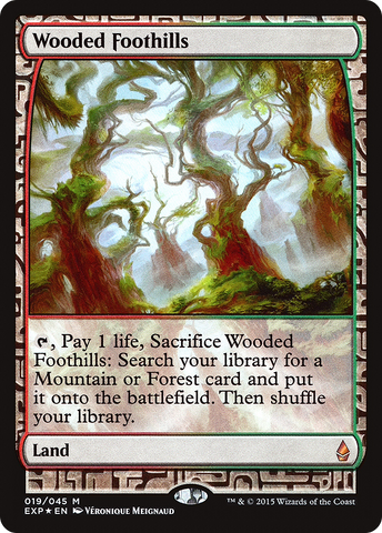 Wooded Foothills (EXP-019)  Foil - Zendikar Expeditions