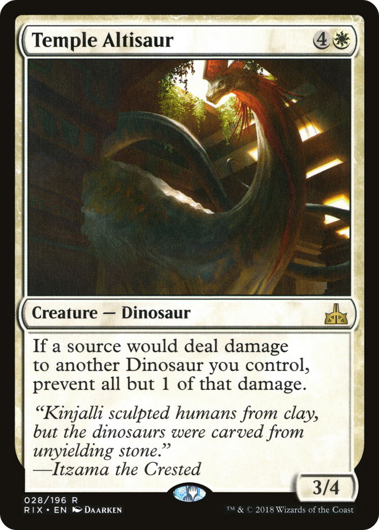 Temple Altisaur (RIX-028)  - Rivals of Ixalan