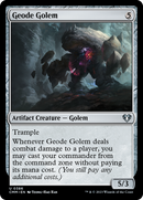 Geode Golem (CMM-386)  Foil - Commander Masters