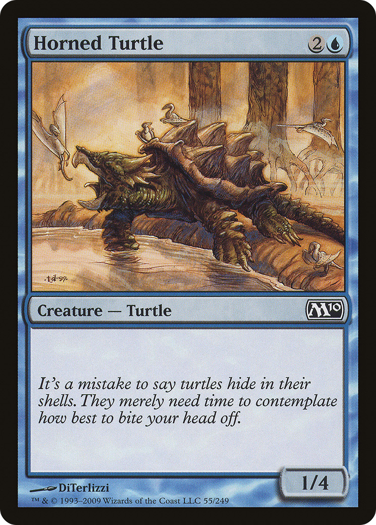 Horned Turtle (M10-055)  - Magic 2010