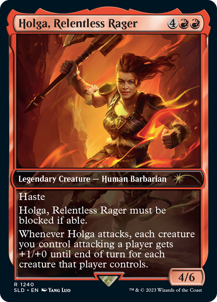 Holga, Relentless Rager (SLD-1240) - Secret Lair Drop / Holga, Relentless Rager Foil