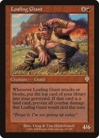 Loafing Giant (INV-153) - Invasion Foil