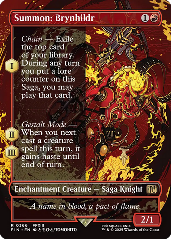 Summon: Brynhildr (FIN-366) - FINAL FANTASY: (Borderless) Foil