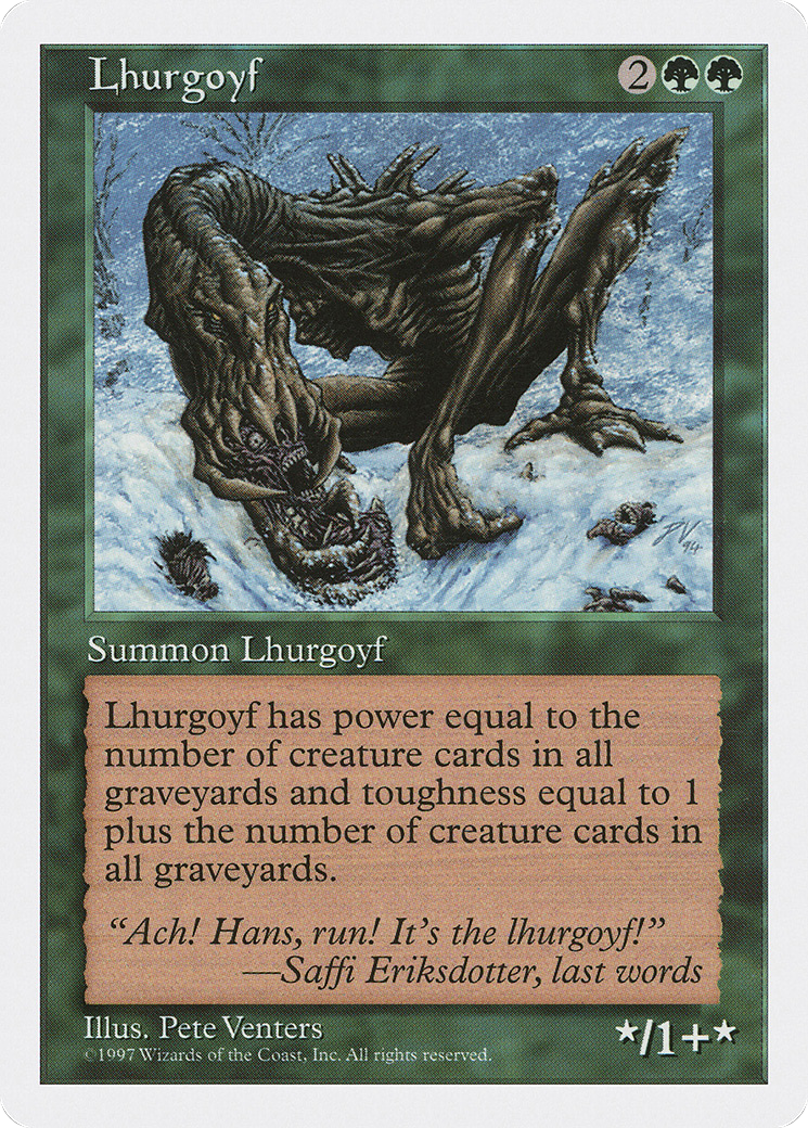 Lhurgoyf (5ED-)  - Fifth Edition