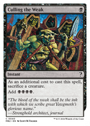 Culling the Weak (White Border) (MB2-040)  - Mystery Booster 2