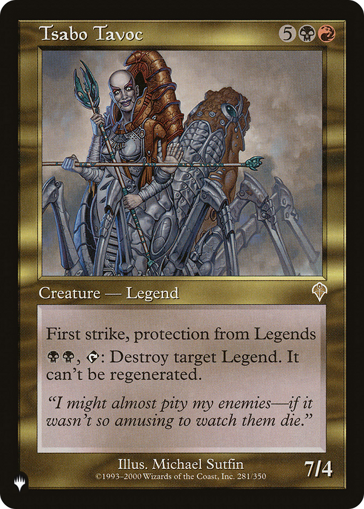 Tsabo Tavoc (LIST-281/350)  - The List