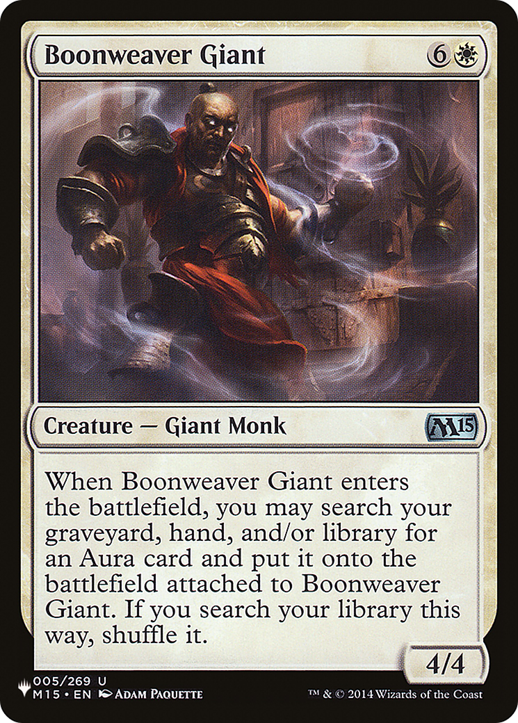 Boonweaver Giant (LIST-M15-5)  - The List