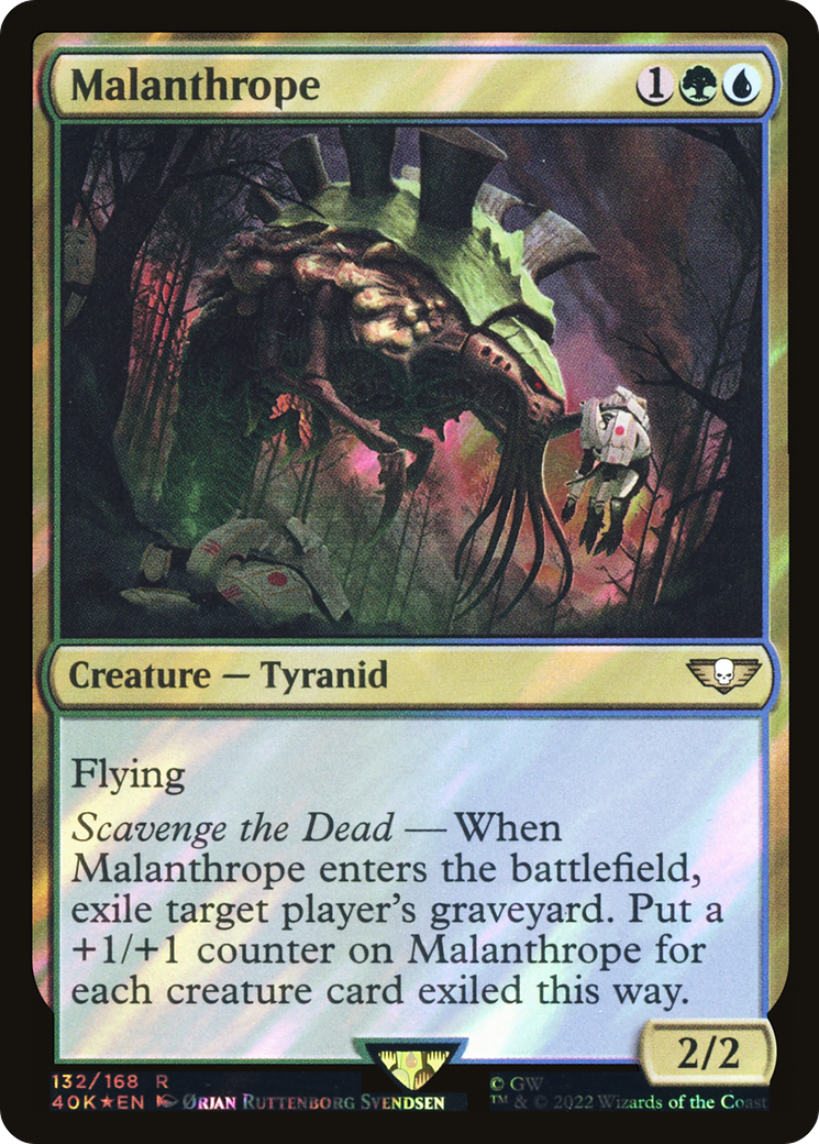 Malanthrope (Surge Foil) (40K-132)  Foil - Warhammer 40,000 Commander