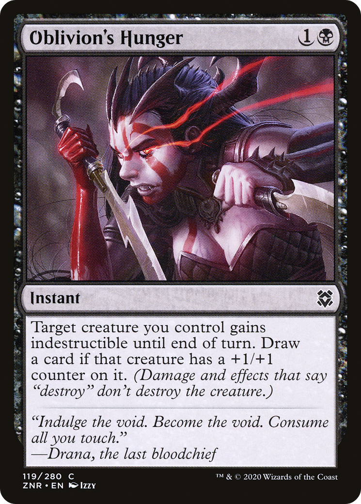 Oblivion's Hunger (ZNR-119)  Foil - Zendikar Rising