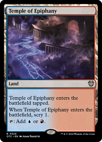 Temple of Epiphany (OTC-329)  - Outlaws of Thunder Junction Commander