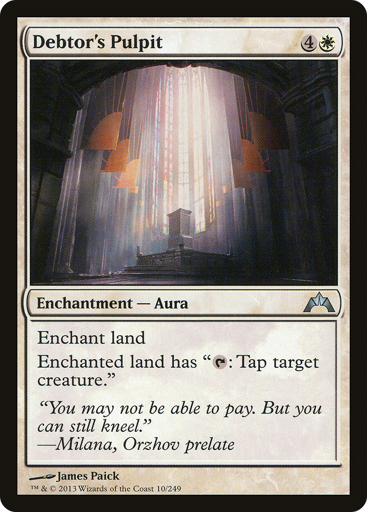 Debtor's Pulpit (GTC-010)  Foil - Gatecrash