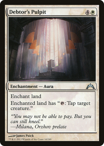 Debtor's Pulpit (GTC-010)  Foil - Gatecrash
