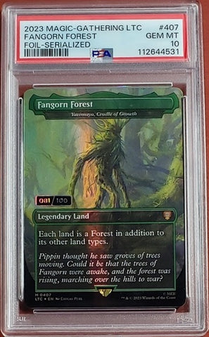 MTG Magic the Gathering Fangorn Forest / Yavimaya, Cradle of Growth Serialized 81/100 PSA 10