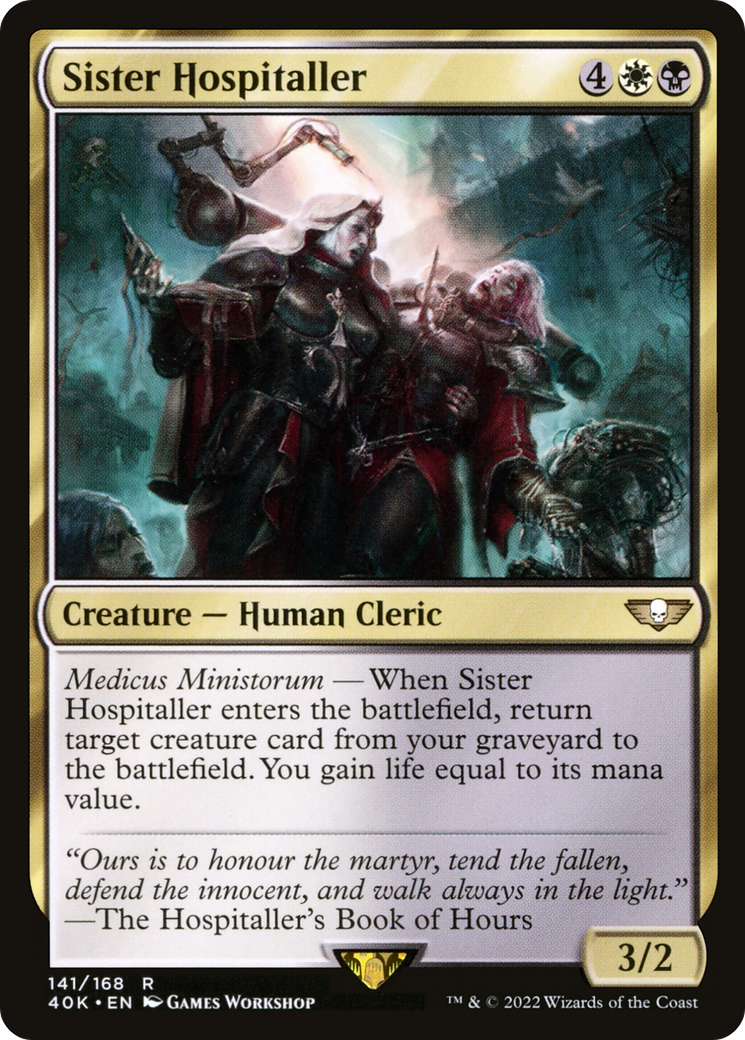 Sister Hospitaller (40K-141)  - Warhammer 40,000 Commander
