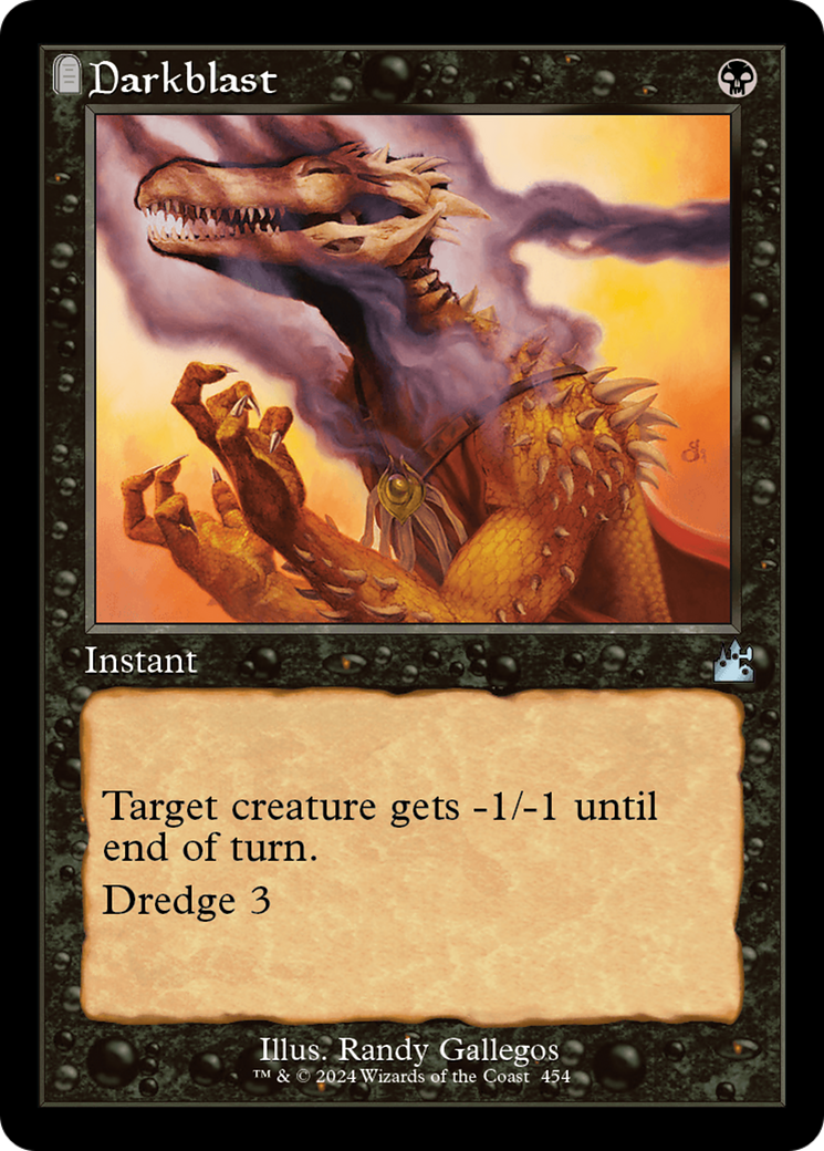 Darkblast (Retro Frame) (RVR-454)  Foil - Ravnica Remastered: (tombstone)