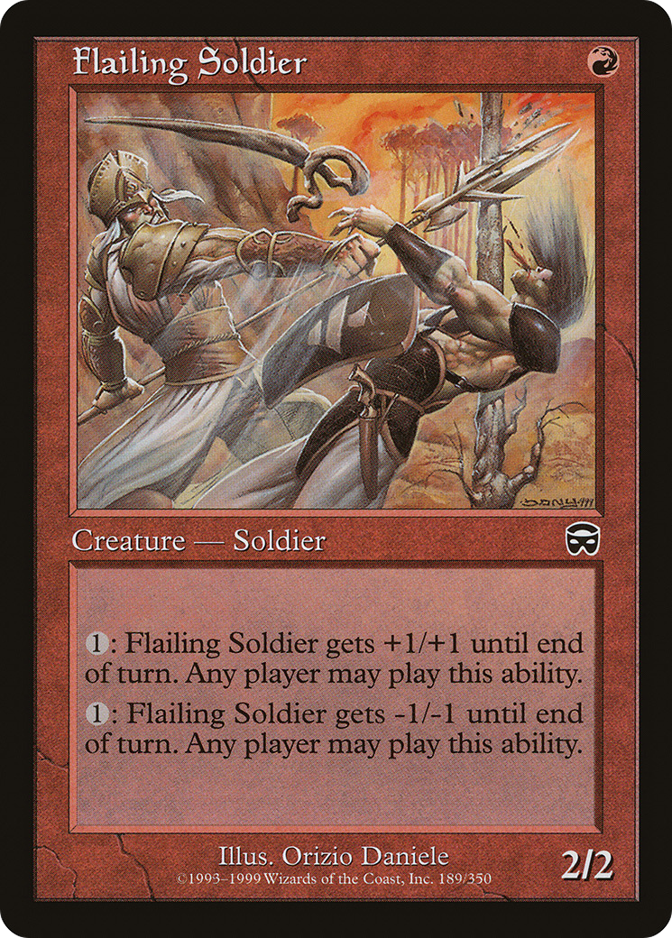 Flailing Soldier (MMQ-189)  Foil - Mercadian Masques