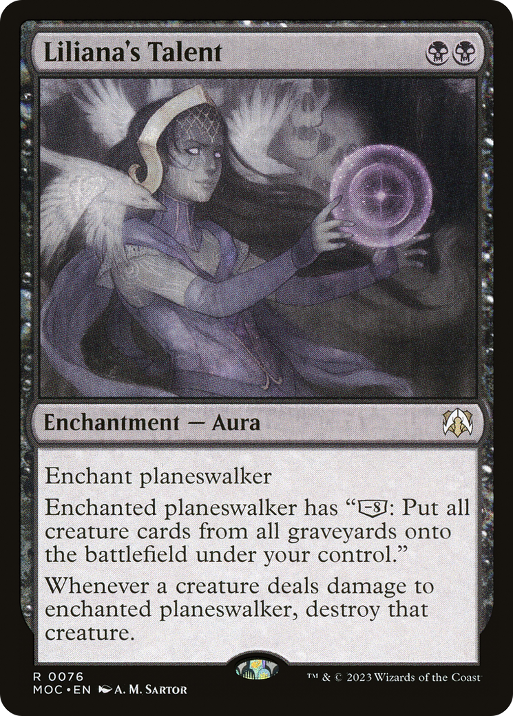 Liliana's Talent (MOC-076)  Foil - March of the Machine Commander