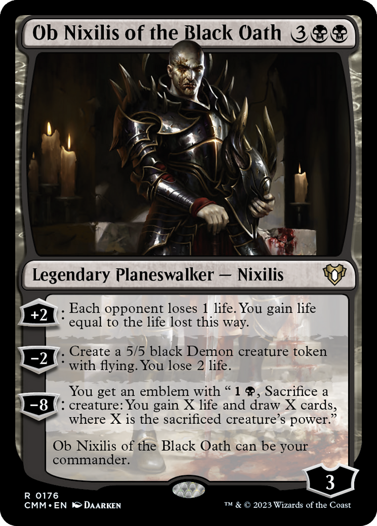 Ob Nixilis of the Black Oath (CMM-176)  Foil - Commander Masters
