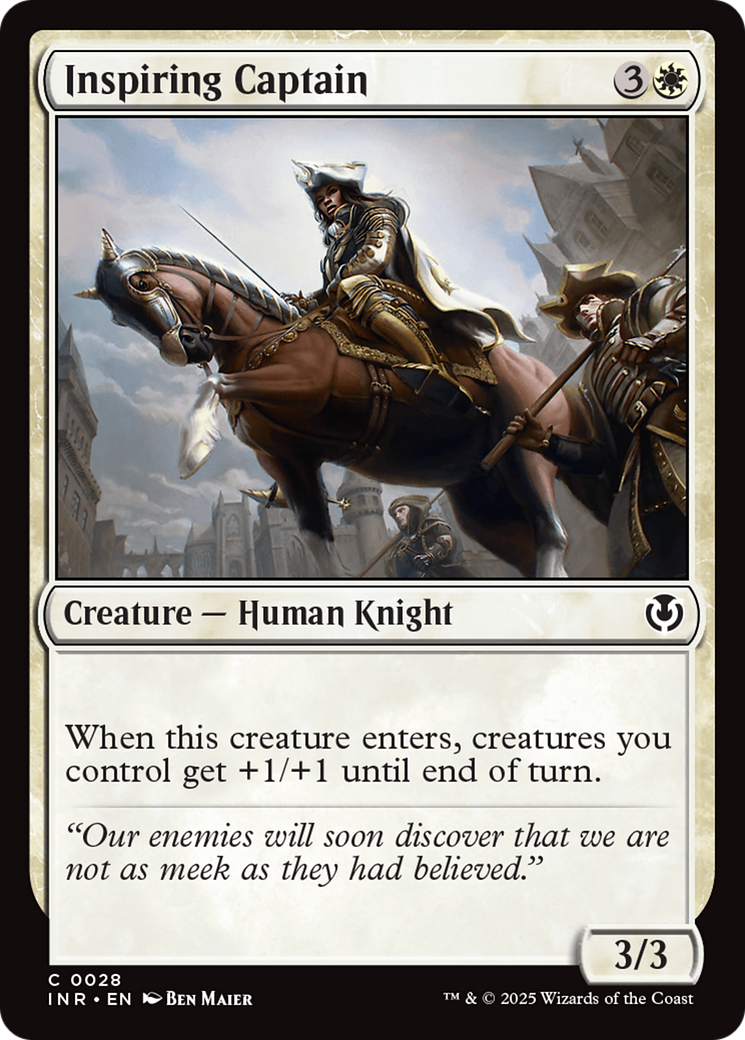 Inspiring Captain (INR-028)  Foil - Innistrad Remastered
