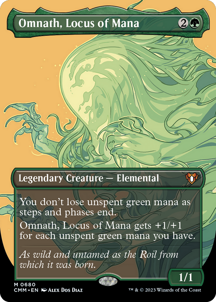Omnath, Locus of Mana (Borderless) (CMM-680)  - Commander Masters