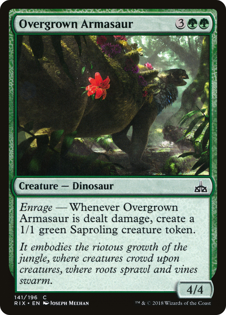 Overgrown Armasaur (RIX-141)  - Rivals of Ixalan