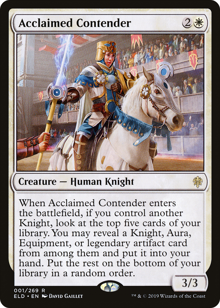 Acclaimed Contender (ELD-001)  Foil - Throne of Eldraine