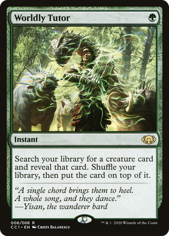 Worldly Tutor (CC1-006)  - Commander Collection: Green