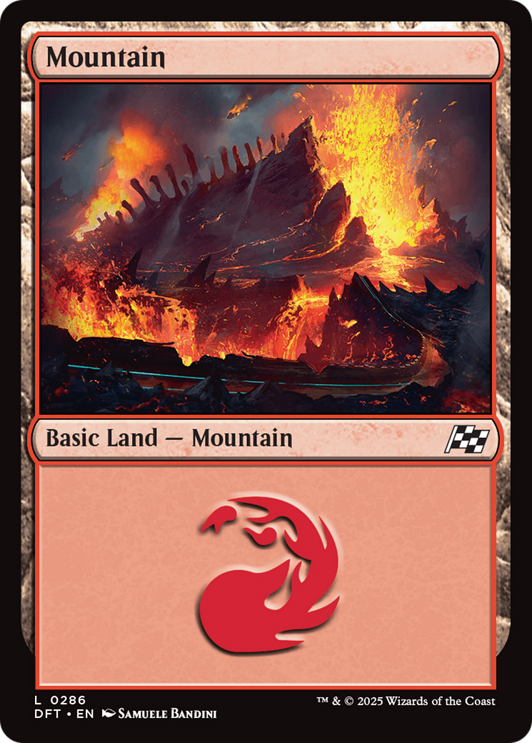 Mountain (0286) (DFT-286)  Foil - Aetherdrift