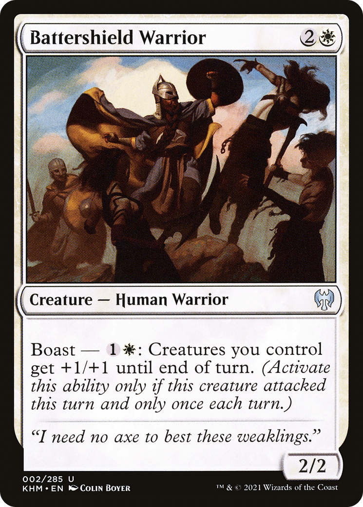 Battershield Warrior (KHM-002)  Foil - Kaldheim
