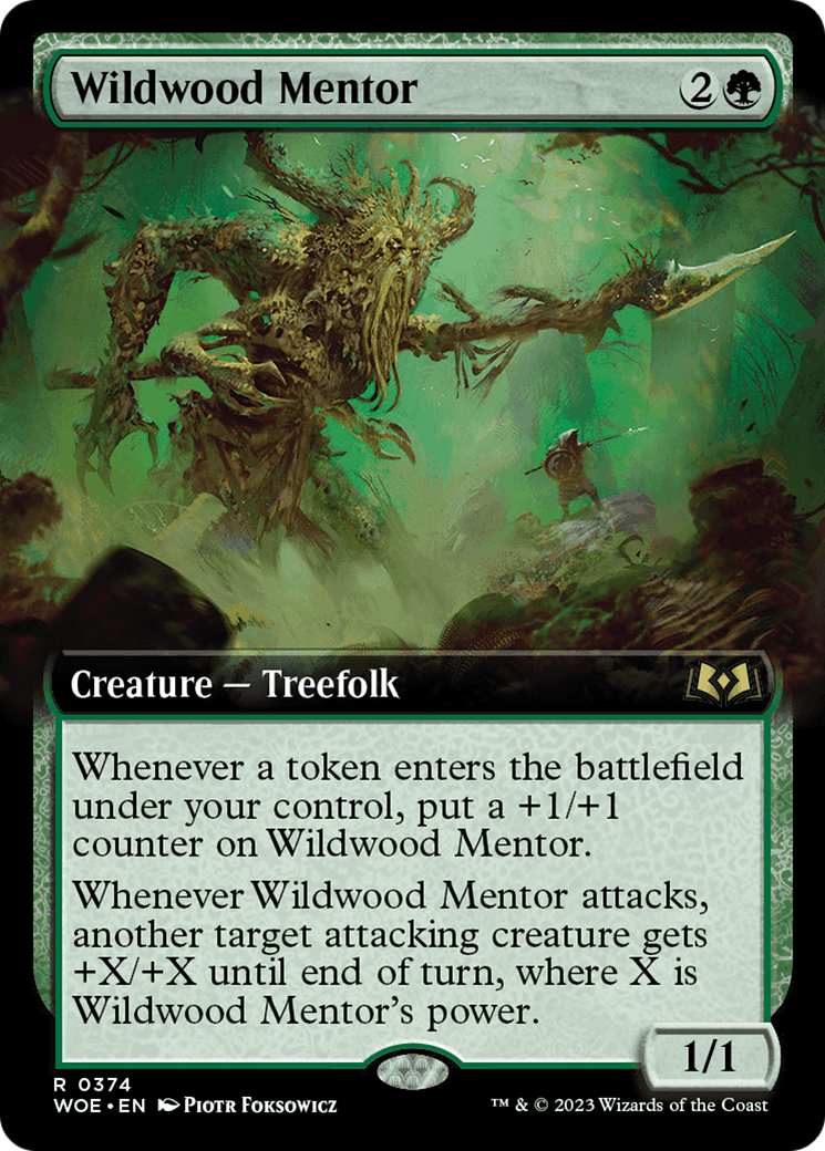 Wildwood Mentor (Extended Art) (WOE-374)  - Wilds of Eldraine: (Extended Art)
