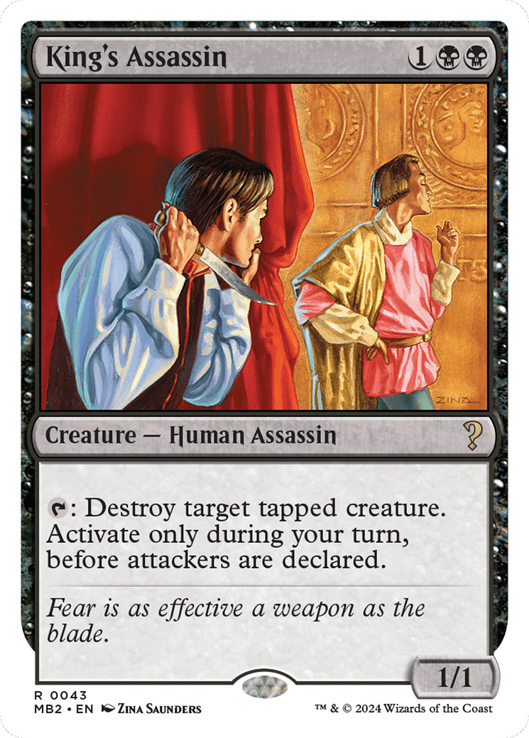 King's Assassin (White Border) (MB2-043)  - Mystery Booster 2