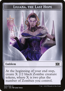 Liliana, the Last Hope Emblem (T2X2-023)  - Double Masters 2022 Tokens
