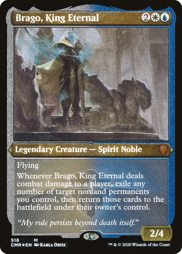 Brago, King Eternal (Foil Etched) (CMR-516)  Foil - Commander Legends
