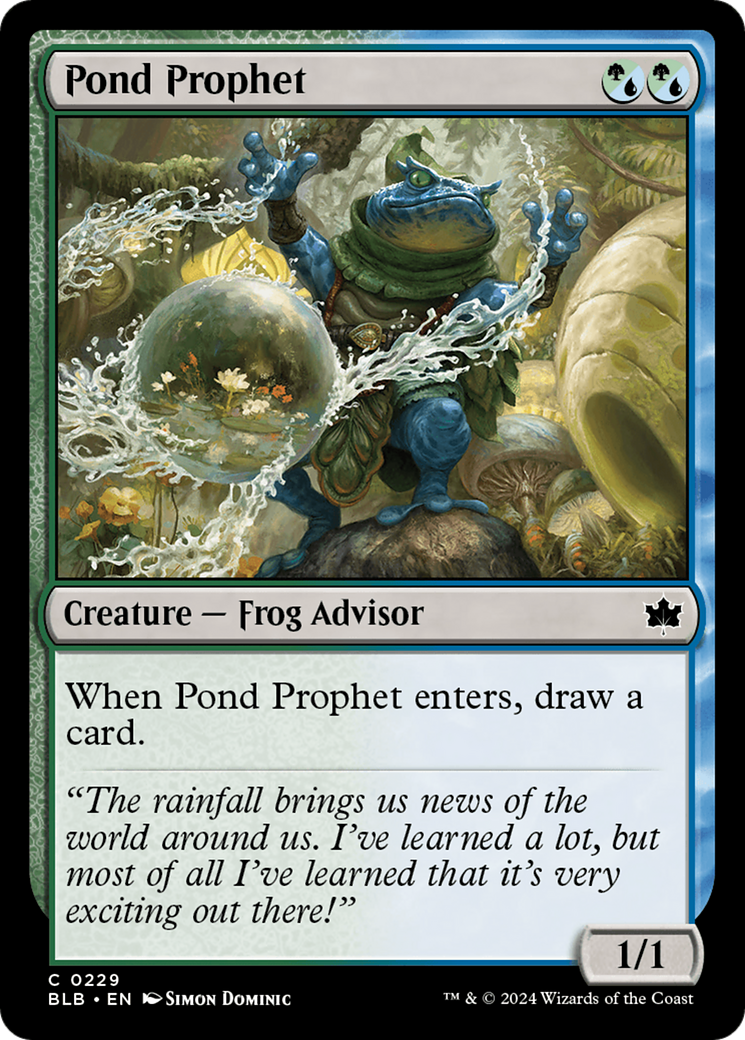 Pond Prophet (BLB-229) - Bloomburrow
