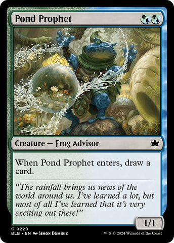 Pond Prophet (BLB-229) - Bloomburrow Foil