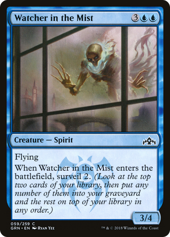 Watcher in the Mist (GRN-059)  Foil - Guilds of Ravnica