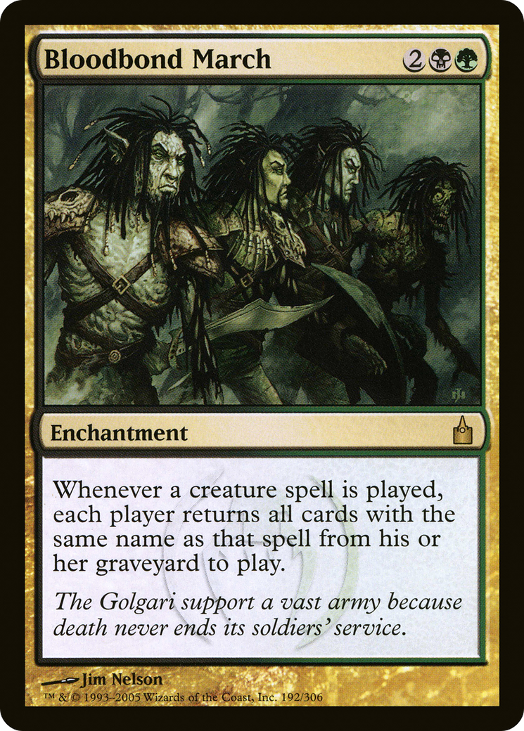 Bloodbond March (RAV-192)  Foil - Ravnica: City of Guilds