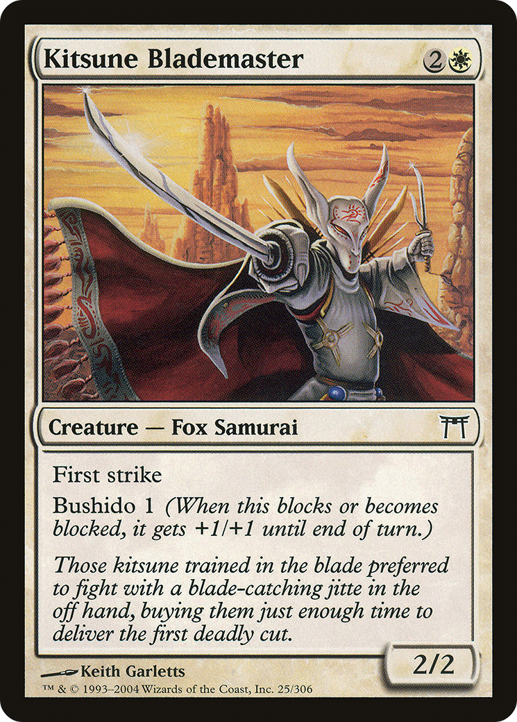 Kitsune Blademaster (CHK-025)  Foil - Champions of Kamigawa