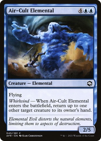 Air-Cult Elemental (AFR-045)  Foil - Adventures in the Forgotten Realms