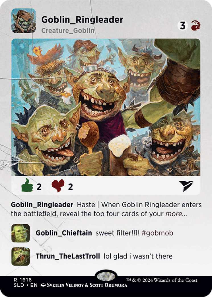 Goblin Ringleader (SLD-1616)  - Secret Lair Drop (Borderless)