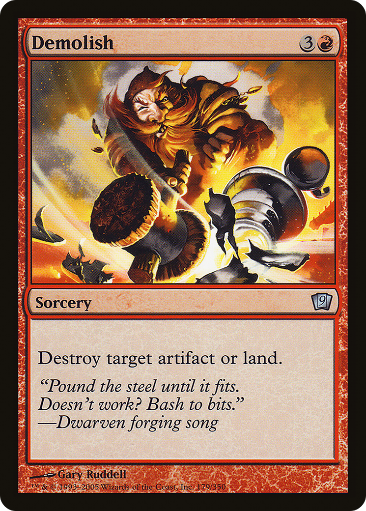 Demolish (9ED-179★) - Ninth Edition Foil