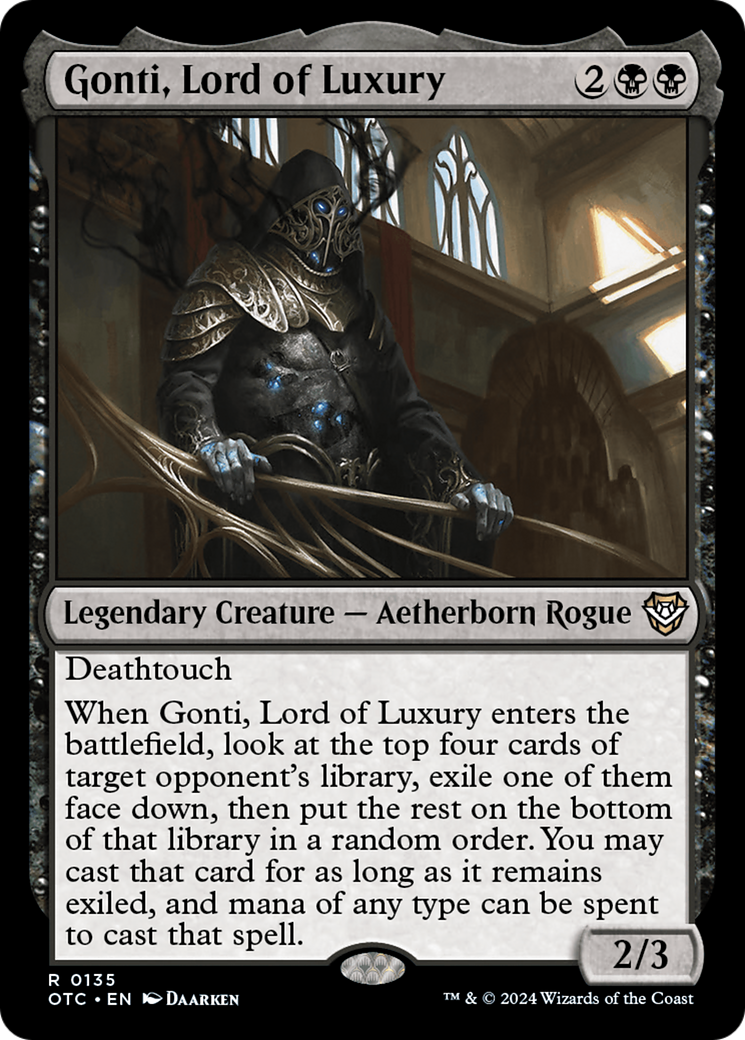 Gonti, Lord of Luxury (OTC-135)  - Outlaws of Thunder Junction Commander