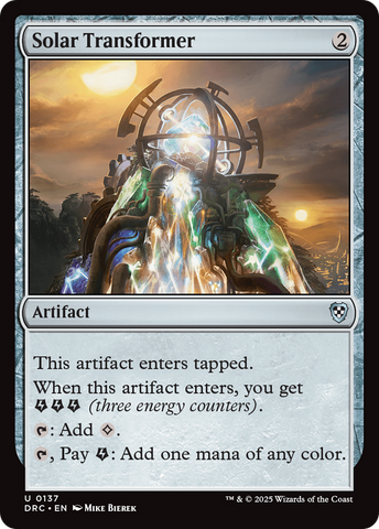 Solar Transformer (DRC-137)  - Commander: Aetherdrift