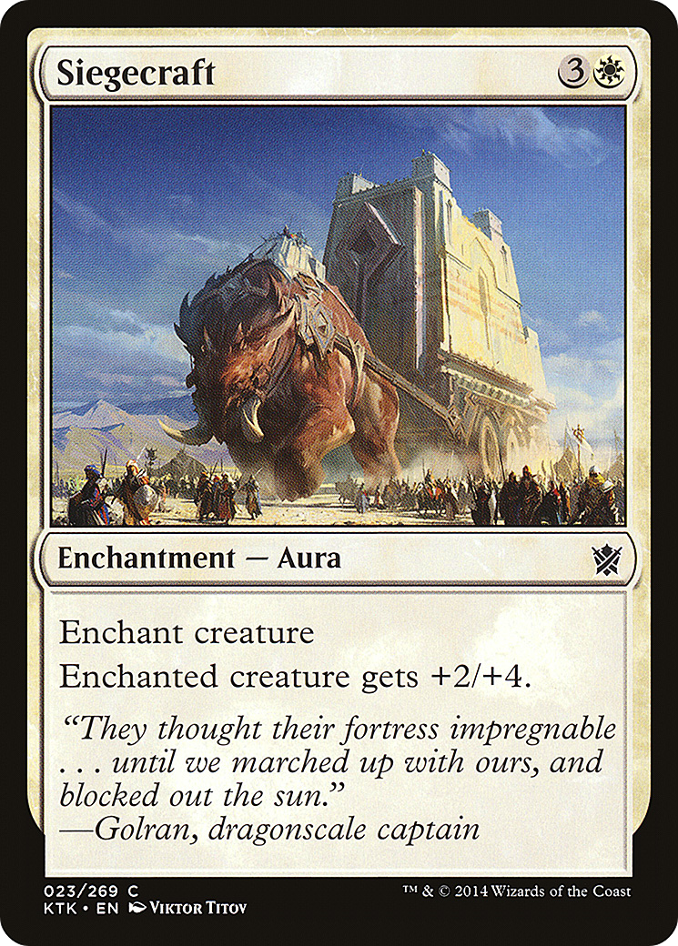 Siegecraft (KTK-023)  - Khans of Tarkir