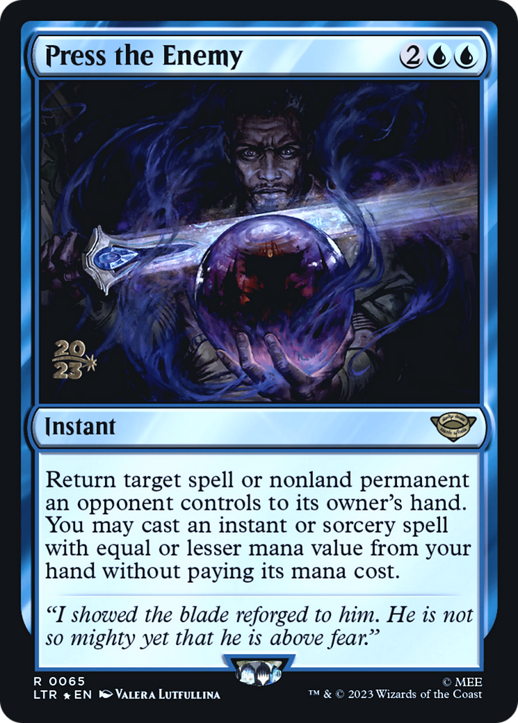 Press the Enemy (PRE-065)  Foil - Tales of Middle-earth Promos
