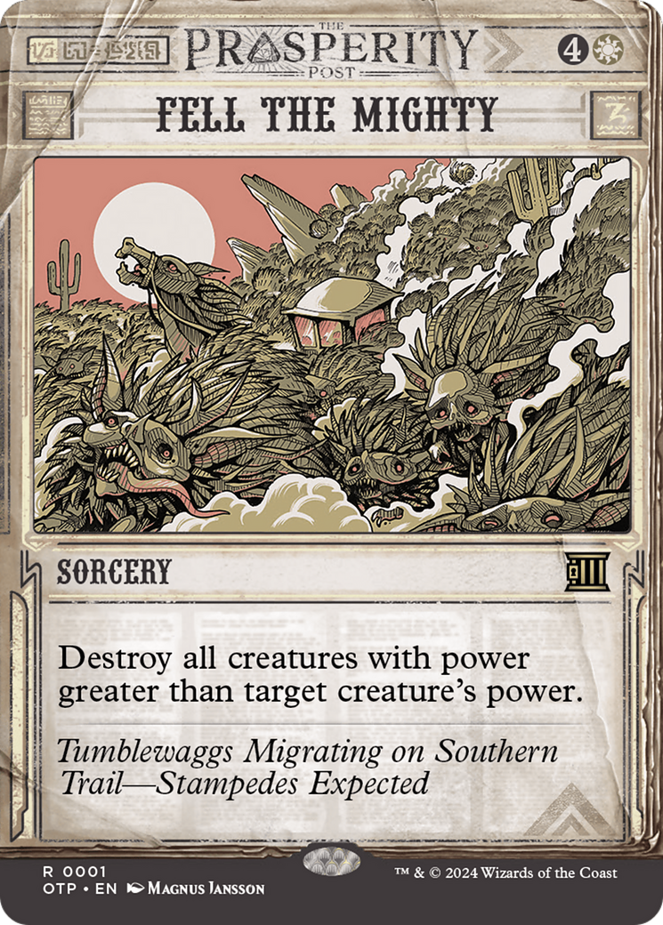 Fell the Mighty (OTP-001)  - Breaking News: (Showcase) (Borderless)