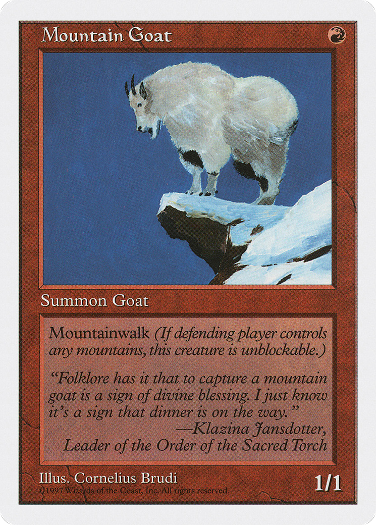 Mountain Goat (5ED-)  - Fifth Edition