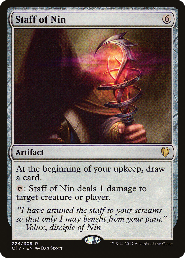 Staff of Nin (C17-224)  - Commander 2017