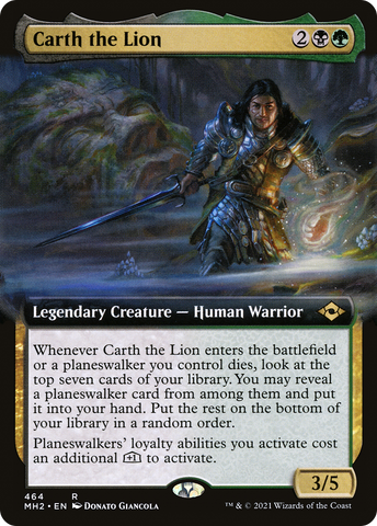 Carth the Lion (Extended Art) (MH2-464)  - Modern Horizons 2: (Extended Art)
